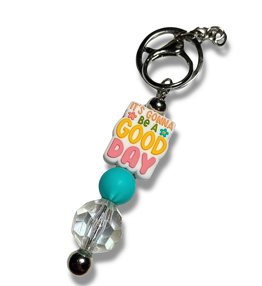 Good Day Keychain-clear