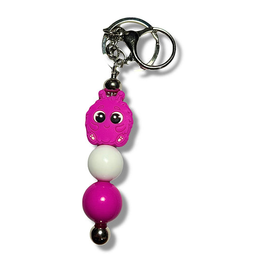 Purple Hairball Keychain