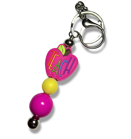 Teach Dark pink keychain