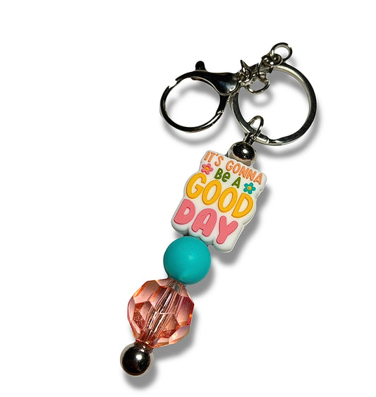 Good Day Keychain-pink